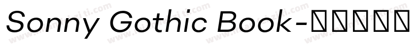 Sonny Gothic Book字体转换